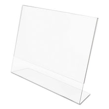 Load image into Gallery viewer, Classic Image Slanted Sign Holder, Landscaped, 11 X 8 1-2 Insert, Clear
