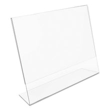 Load image into Gallery viewer, Classic Image Slanted Sign Holder, Landscaped, 11 X 8 1-2 Insert, Clear
