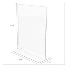 Load image into Gallery viewer, Classic Image Double-sided Sign Holder, 8 1-2 X 11 Insert, Clear
