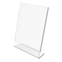 Load image into Gallery viewer, Classic Image Slanted Sign Holder, 8 1-2&quot; X 11&quot;, Clear Frame, 12-pack
