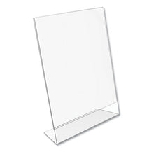 Load image into Gallery viewer, Classic Image Slanted Sign Holder, 8 1-2&quot; X 11&quot;, Clear Frame, 12-pack
