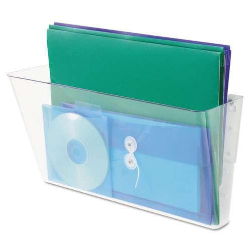 Stackable Docupocket Wall File, Legal, 16 1-4 X 4 X 7, Clear