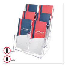 Load image into Gallery viewer, 6-compartment Docuholder, Leaflet Size, 9.63w X 6.25d X 12.63h, Clear
