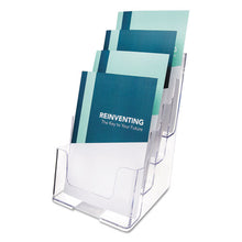 Load image into Gallery viewer, 4-compartment Docuholder, Booklet Size, 6.88w X 6.25d X 10h, Clear
