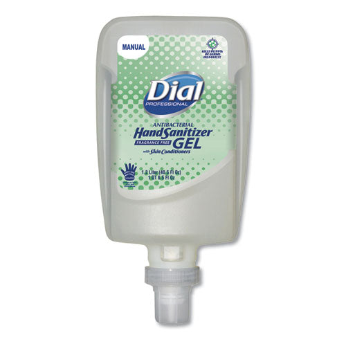 Fit Fragrance-free Antimicrobial Manual Dispenser Refill Gel Hand Sanitizer, 1.2 L, Bottle, 3-carton