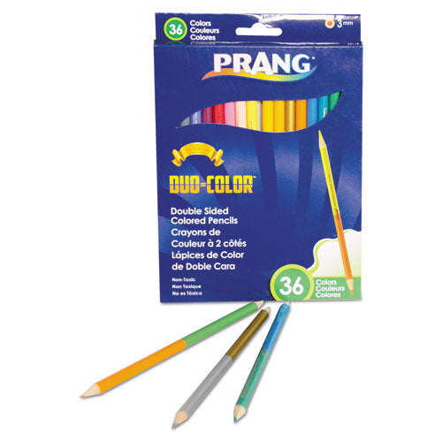 Duo-color Colored Pencil Sets, 3 Mm, 2b (#1), Assorted Lead-barrel Colors, 18-pack