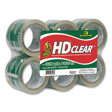 Load image into Gallery viewer, Heavy-duty Carton Packaging Tape, 3&quot; Core, 3&quot; X 54.6 Yds, Clear, 6-pack
