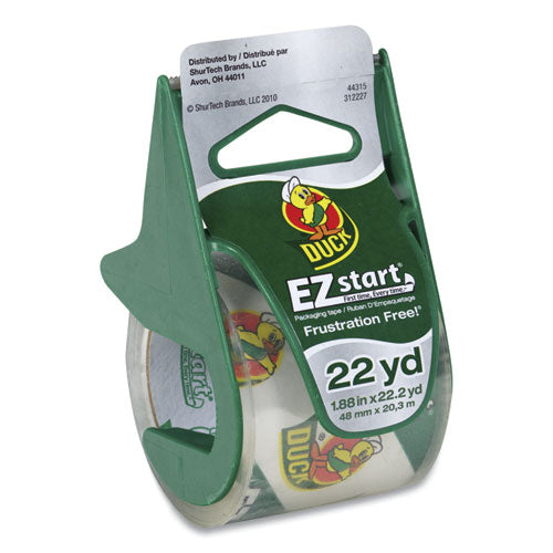 Ez Start Premium Packaging Tape With Dispenser, 1.5