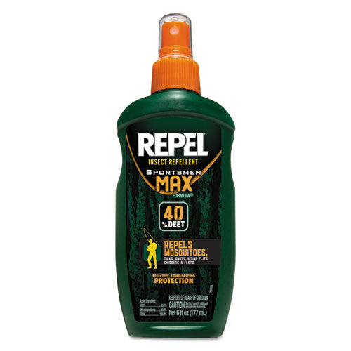 Repel Insect Repellent Sportsmen Max Formula Spray, 6 Oz Spray, 12-carton