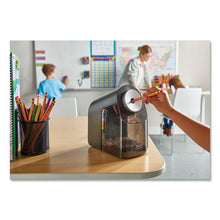 Load image into Gallery viewer, Model 1675 Teacherpro Classroom Electric Pencil Sharpener, Ac-powered, 4 X 7.5 X 8, Black-silver-smoke
