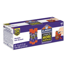 Load image into Gallery viewer, Extra-strength School Glue Sticks, 0.21 Oz, Dries Clear, 60-pack
