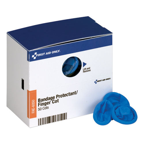 Smartcompliance Refill Finger Cots, Blue, Nitrile, 50-box