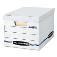 Load image into Gallery viewer, Stor-file Basic-duty Storage Boxes, Letter-legal Files, 12.5&quot; X 16.25&quot; X 10.5&quot;, White-blue, 4-carton
