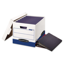 Load image into Gallery viewer, Binderbox Storage Boxes, Letter Files, 13.13&quot; X 20.13&quot; X 12.38&quot;, White-blue, 12-carton
