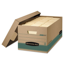 Load image into Gallery viewer, Stor-file Medium-duty Storage Boxes, Legal Files, 15.88&quot; X 25.38&quot; X 10.25&quot;, Kraft-green, 12-carton
