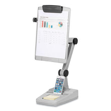 Load image into Gallery viewer, Flex Arm Weighted Base Copyholder, Plastic, 150 Sheet Capacity, Platinum
