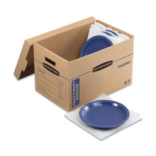 Load image into Gallery viewer, Smoothmove Kitchen Moving Kit, Medium, Half Slotted Container (hsc), 18.5&quot; X 12.25&quot; X 12&quot;, Brown Kraft-blue
