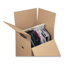 Load image into Gallery viewer, Smoothmove Wardrobe Box, Regular Slotted Container (rsc), 24&quot; X 24&quot; X 40&quot;, Brown Kraft-blue, 3-carton
