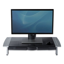 Load image into Gallery viewer, Office Suites Premium Monitor Riser, 27&quot; X 14&quot; X 4&quot; To 6.5&quot;, Black-silver
