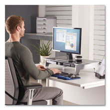 Load image into Gallery viewer, Office Suites Premium Monitor Riser, 27&quot; X 14&quot; X 4&quot; To 6.5&quot;, Black-silver
