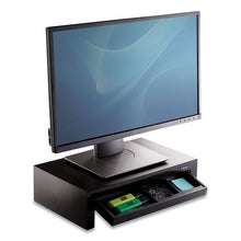 Load image into Gallery viewer, Designer Suites Monitor Riser, For 21&quot; Monitors, 16&quot; X 9.38&quot; X 4.38&quot; To 6&quot;, Black Pearl, Supports 40 Lbs
