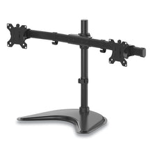 Load image into Gallery viewer, Professional Series Freestanding Dual Horizontal Monitor Arm, For 30&quot; Monitors, 35.75&quot; X 11&quot; X 18.25&quot;, Black, Supports 17 Lb
