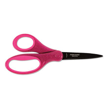 Load image into Gallery viewer, Student Designer Non-stick Scissors, Pointed Tip, 7&quot; Long, 2.75&quot; Cut Length, Randomly Assorted Straight Handles
