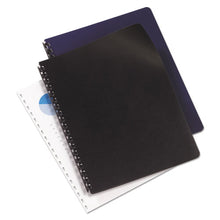 Load image into Gallery viewer, Leather Look Presentation Covers For Binding Systems, 11.25 X 8.75, Black, 50 Sets-pack
