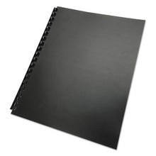 Load image into Gallery viewer, 100% Recycled Poly Binding Cover, 11 X 8 1-2, Black, 25-pack
