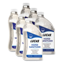 Load image into Gallery viewer, Liquid Hand Sanitizer, 0.5 Gal Bottle, Unscented, 6-carton
