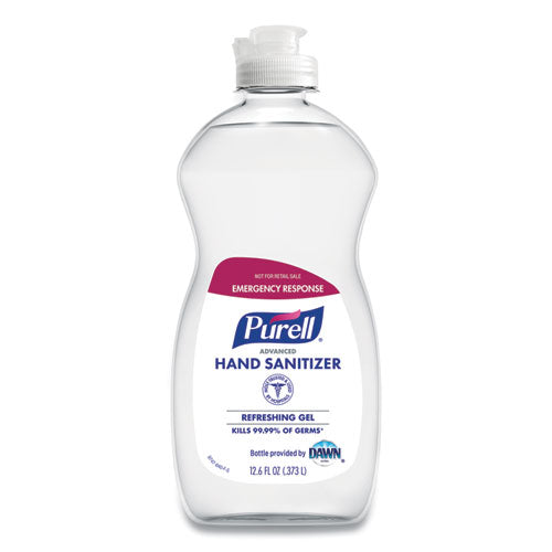 Advanced Gel Hand Sanitizer, Clean Scent, 12.6 Oz Squeeze Bottle, 12-carton