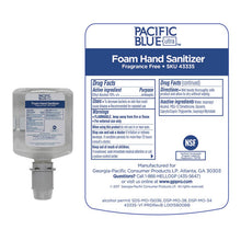 Load image into Gallery viewer, Pacific Blue Ultra Foam Hand Sanitizer Refill For Manual Dispensers, Fragrance-free, 1,000 Ml, 4-carton
