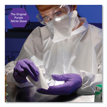 Load image into Gallery viewer, Purple Nitrile Exam Gloves, 242 Mm Length, Large, Purple, 100-box

