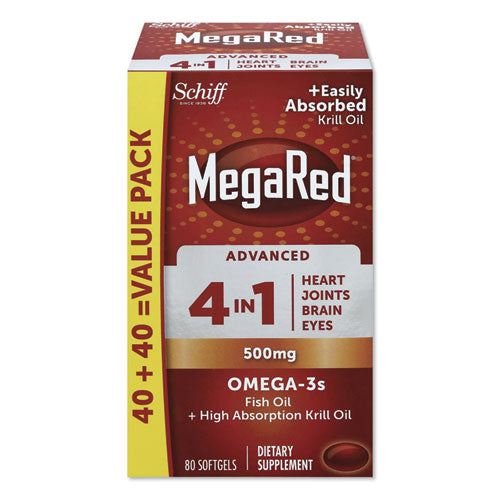 Advanced 4 In 1 Omega-3 Softgel, 80 Count