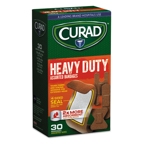 Heavy Duty Bandages, Assorted Sizes, 30-box