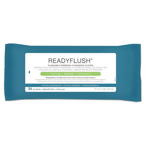Readyflush Biodegradable Flushable Wipes, 8 X 12, 24-pack