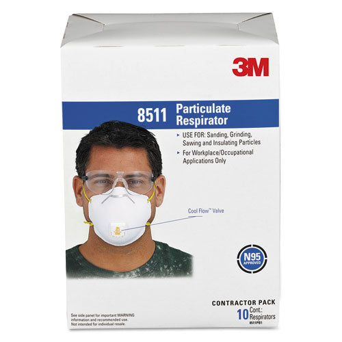 Particulate Respirator W-cool Flow Exhalation Valve, 10 Masks-box