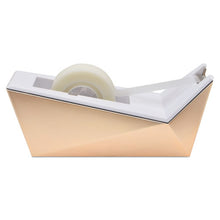 Load image into Gallery viewer, Facet Design One-handed Dispenser, With 3-4 X 350 Tape Roll, 1&quot; Core, Copper
