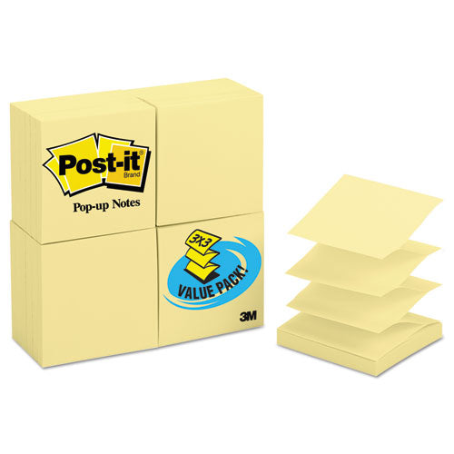Original Canary Yellow Pop-up Refill, 3 X 3, 100-sheet, 24-pack