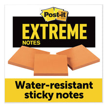 Load image into Gallery viewer, Water-resistant Self-stick Notes, Orange, 3&quot; X 3&quot;, 45 Sheets, 3-pack
