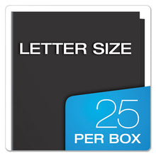 Load image into Gallery viewer, High Gloss Laminated Paperboard Folder, 100-sheet Capacity, Black, 25-box
