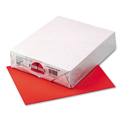 Kaleidoscope Multipurpose Colored Paper, 24lb, 8.5 X 11, Rojo Red, 500-ream
