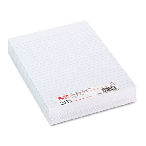 Composition Paper, 8 X 10.5, Wide-legal Rule, 500-pack