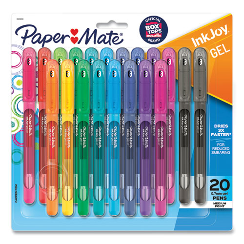 Inkjoy Gel Pen, Stick, Medium 0.7 Mm, Assorted Ink And Barrel Colors, 20-pack