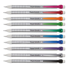 Load image into Gallery viewer, Write Bros Mechanical Pencil, 0.5 Mm, Hb (#2), Black Lead, Silver Barrel With Assorted Clip Colors, 24-pack
