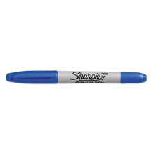 Load image into Gallery viewer, Twin-tip Permanent Marker, Extra-fine-fine Bullet Tips, Blue, Dozen

