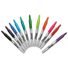 Load image into Gallery viewer, Retractable Permanent Marker, Fine Bullet Tip, Assorted Colors, 12-set

