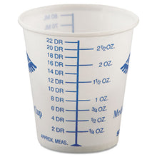 Load image into Gallery viewer, Paper Medical And Dental Graduated Cups, 3 Oz, White-blue, 100-bag, 50 Bags-carton
