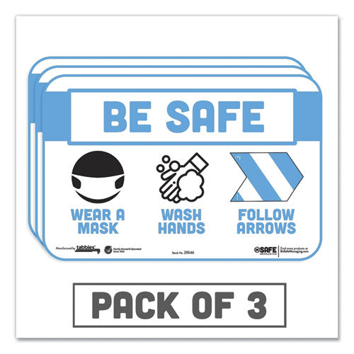 Besafe Messaging Education Wall Signs, 9 X 6,  