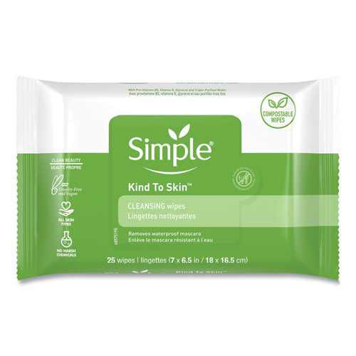Eye And Skin Care, Facial Wipes, 25-pack